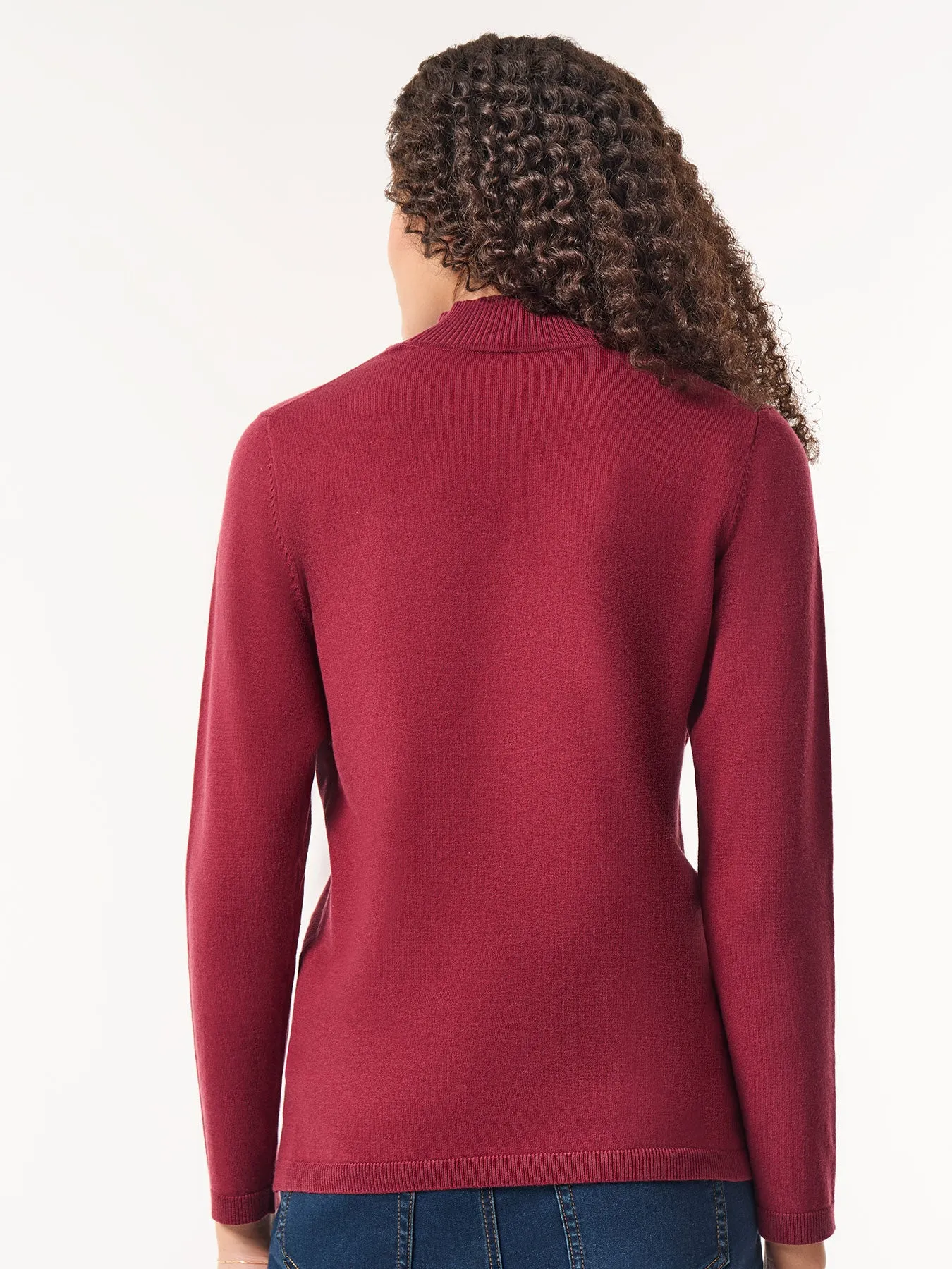 Long Sleeve Mock Neck Sweater sold by Jones New York product image thumbnail 3