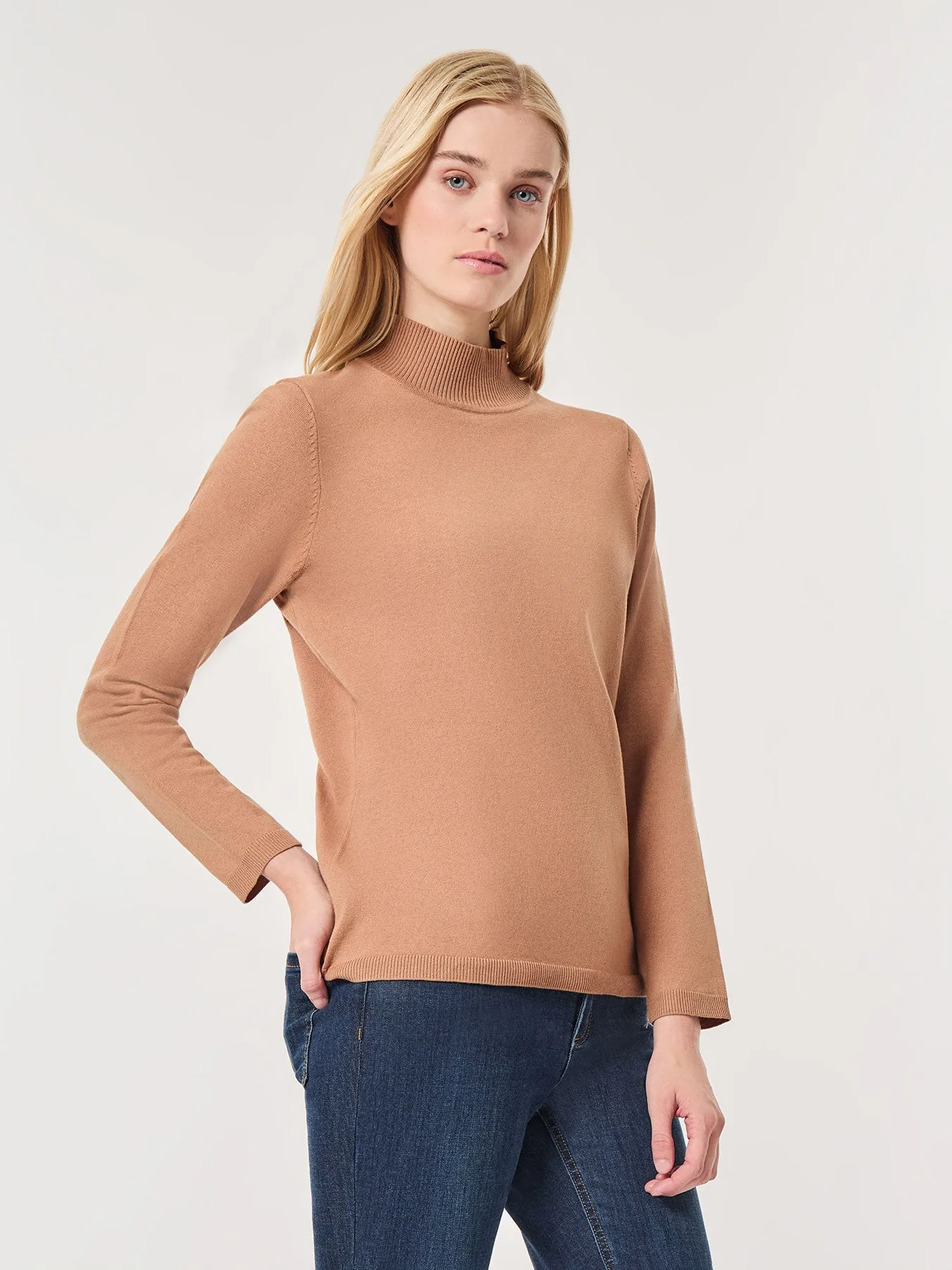 Long Sleeve Mock Neck Sweater sold by Jones New York product image thumbnail 2