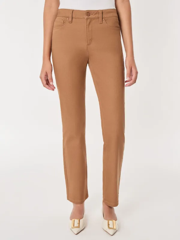 Petite Lexington Straight Leg Jeans, Caramel sold by Jones New York