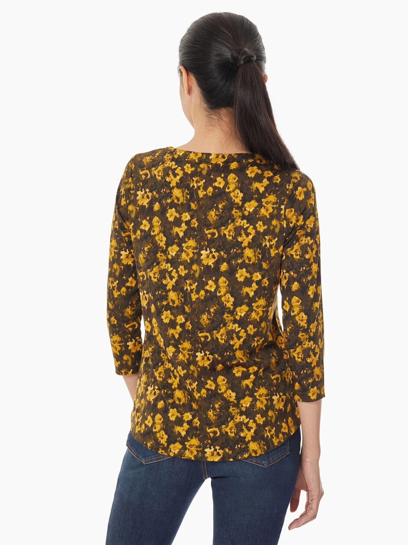 Keyhole Neckline Moss Crepe Top sold by Jones New York product image thumbnail 3