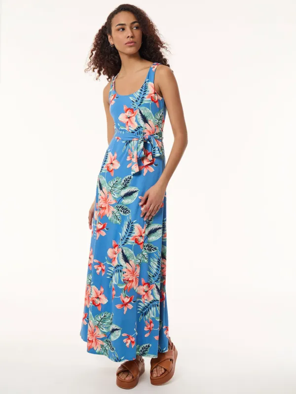 Maxi Tank Dress, Printed Moss Crepe sold by Jones New York