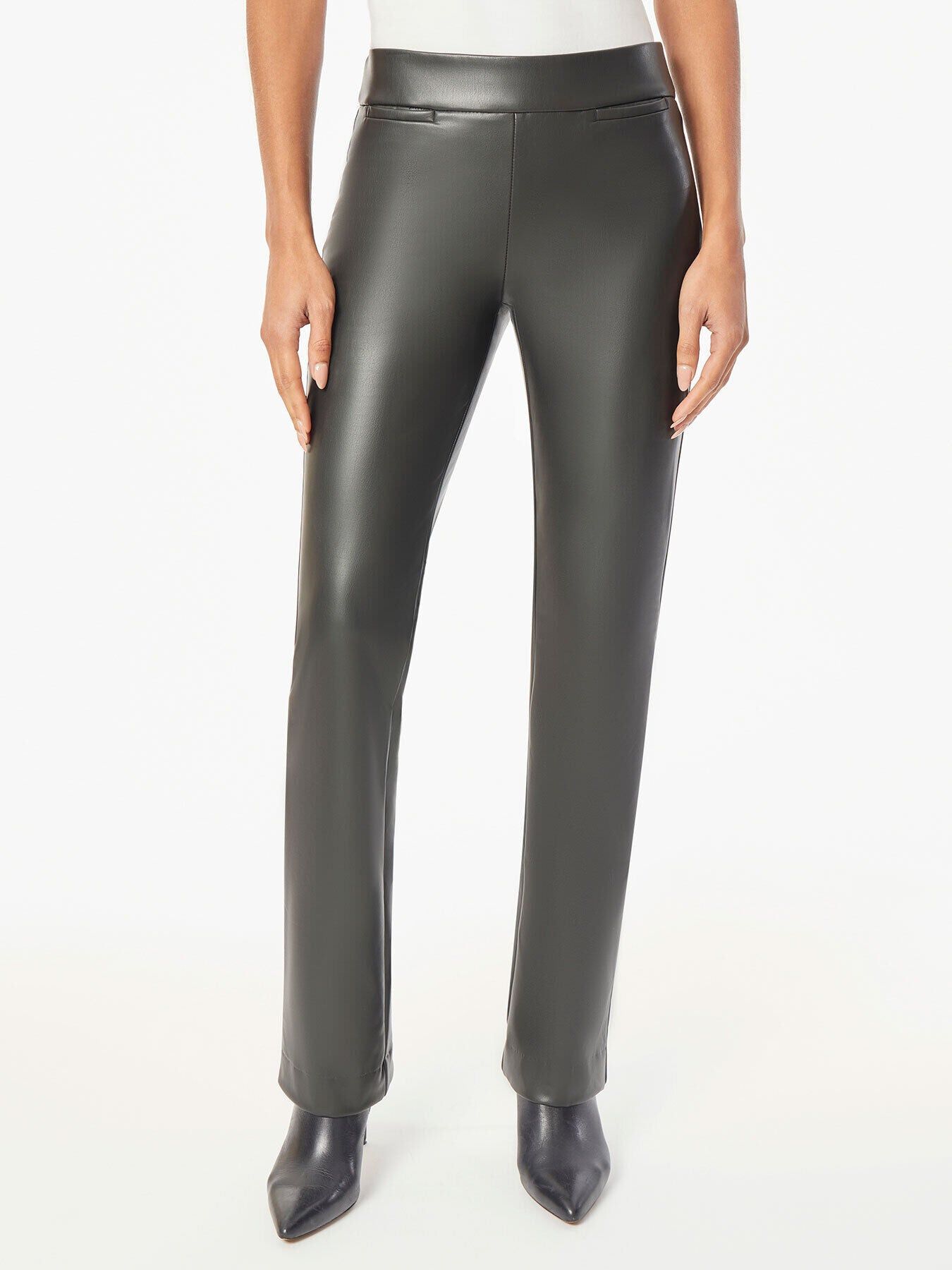 Vegan Leather Pull-On Pants sold by Jones New York