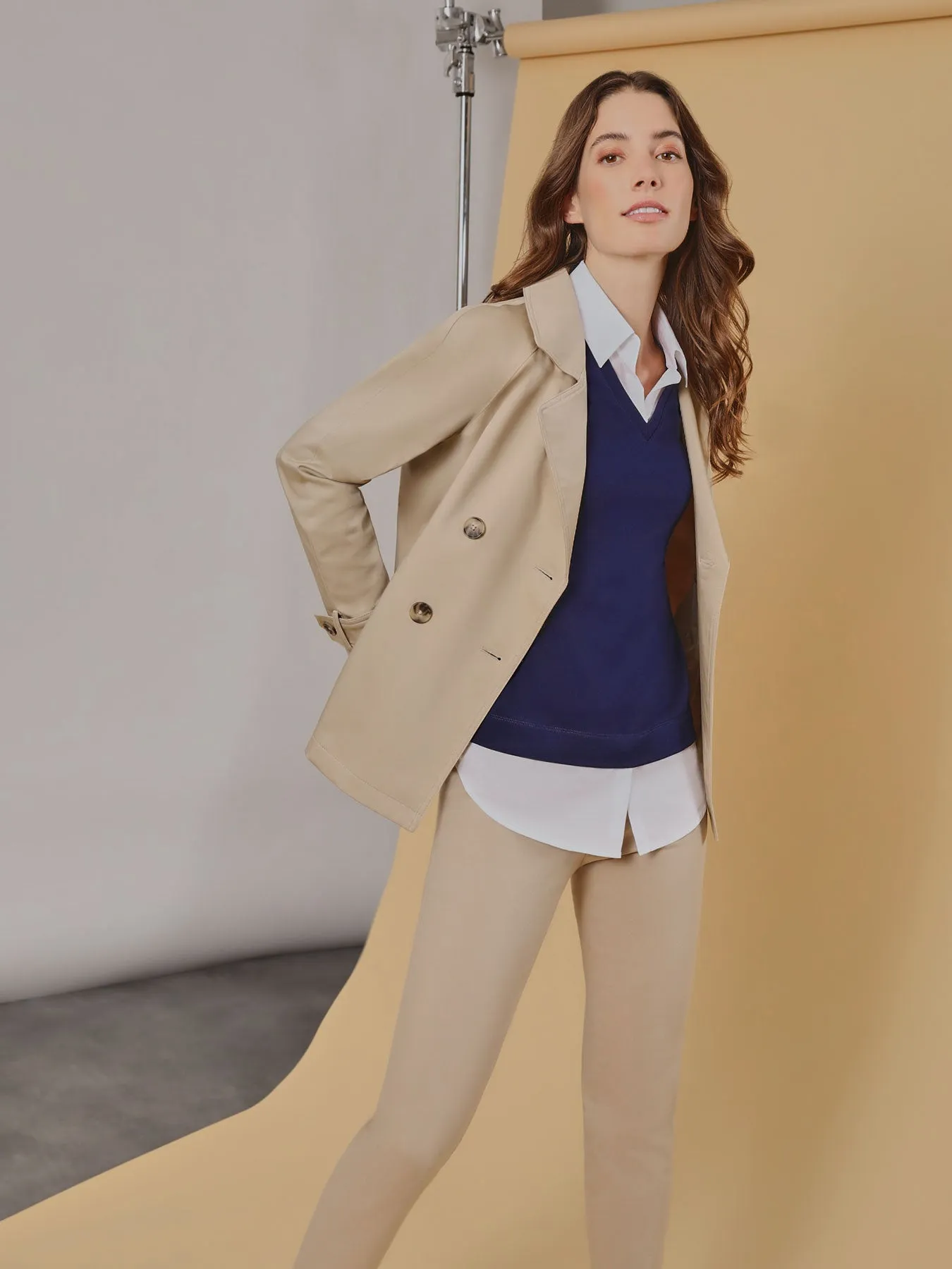 Double-Breasted Trench Coat sold by Jones New York product image thumbnail 4