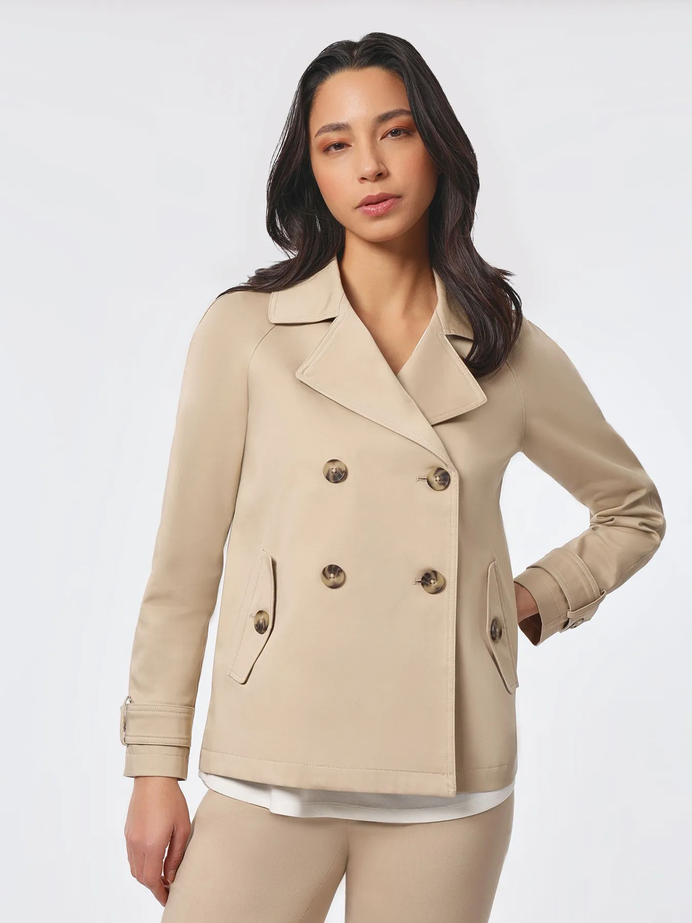 Double-Breasted Trench Coat sold by Jones New York