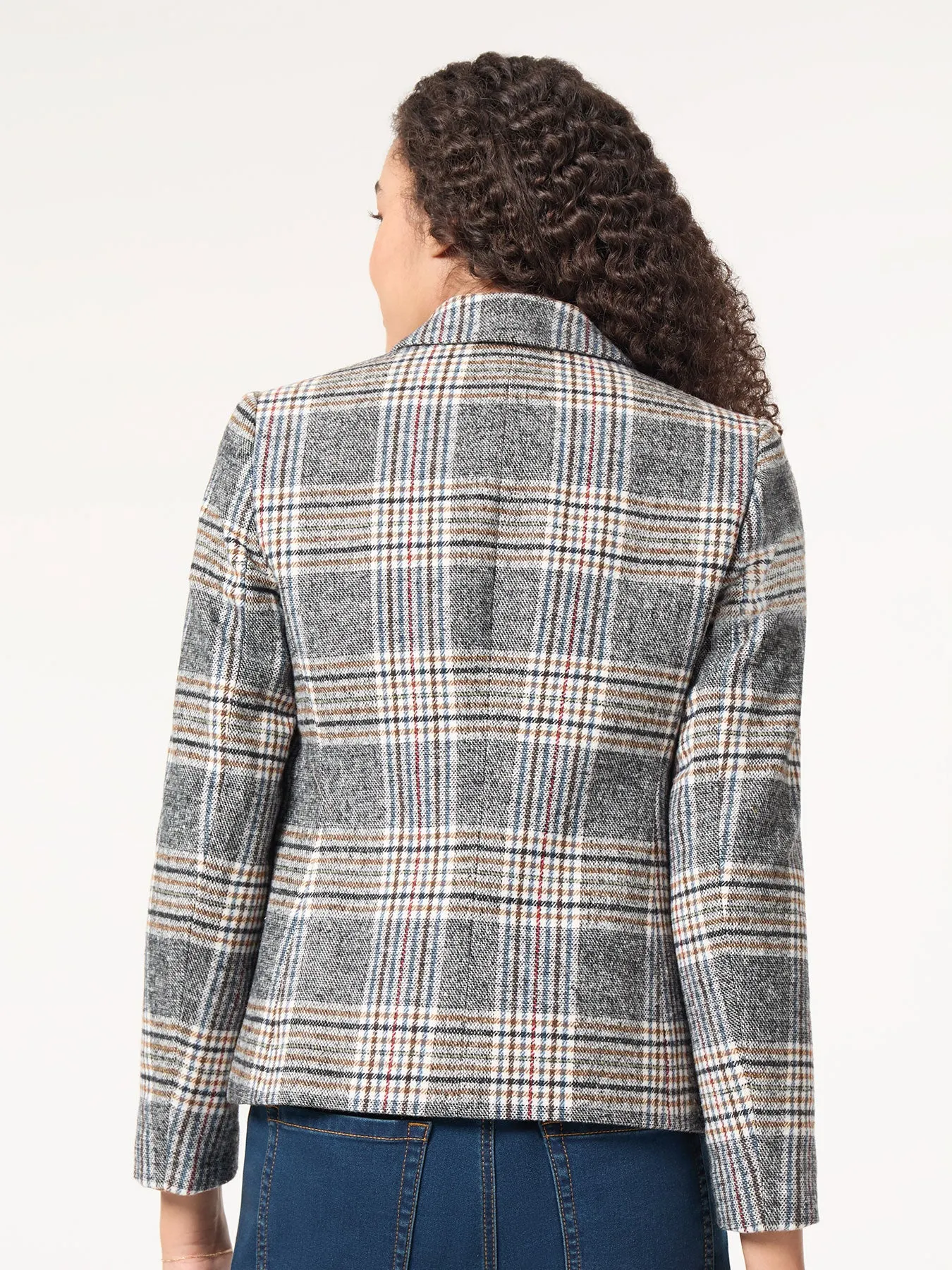 Classic Plaid Double-Breasted Jacket sold by Jones New York product image thumbnail 3
