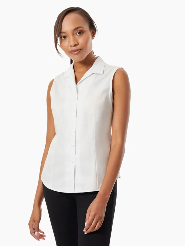 Easy-Care Sleeveless Button-Up Shirt made by Jones New York
