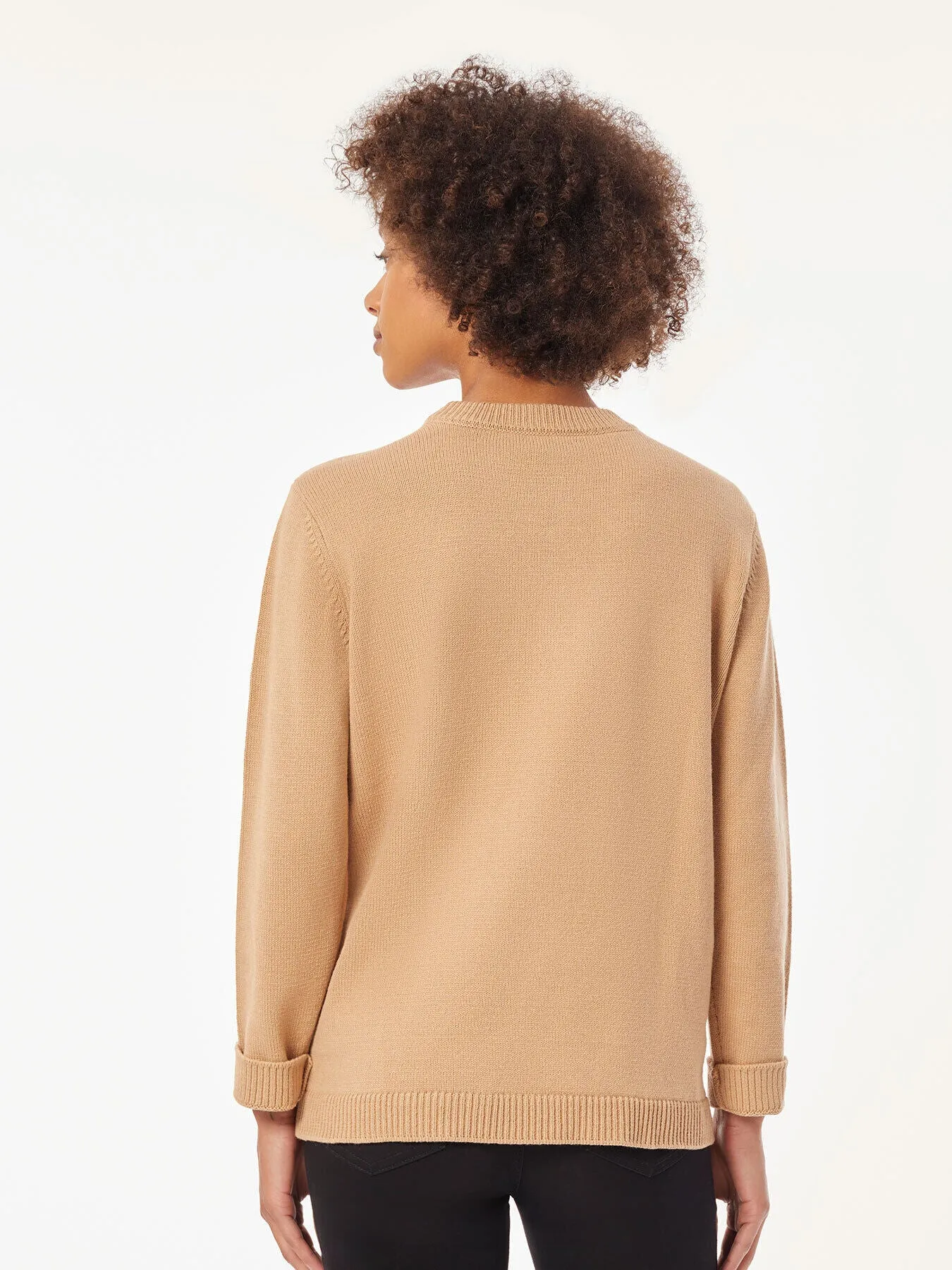 Fox Long Sleeve Crewneck Sweater sold by Jones New York product image thumbnail 3