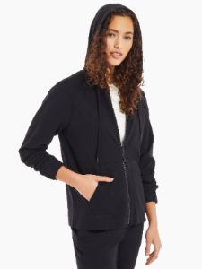 Hooded Zip-Front Jersey Jacket sold by Jones New York