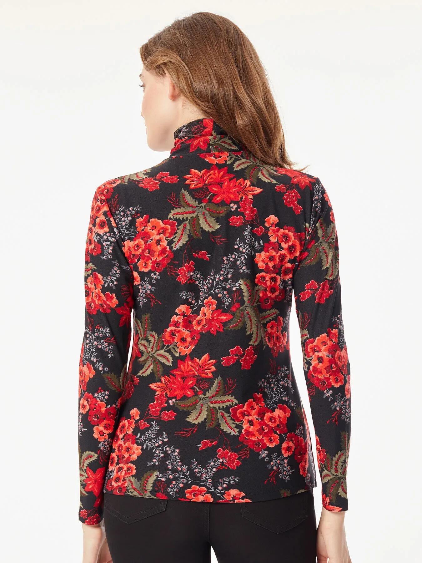 Long Sleeve Moss Crepe Turtleneck sold by Jones New York product image thumbnail 3