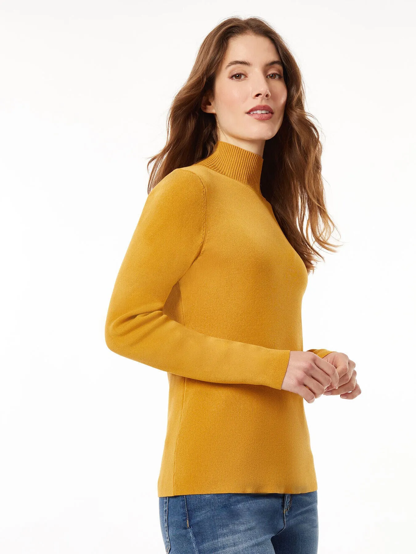 Long Sleeve Mock Neck Knit Sweater sold by Jones New York product image thumbnail 2