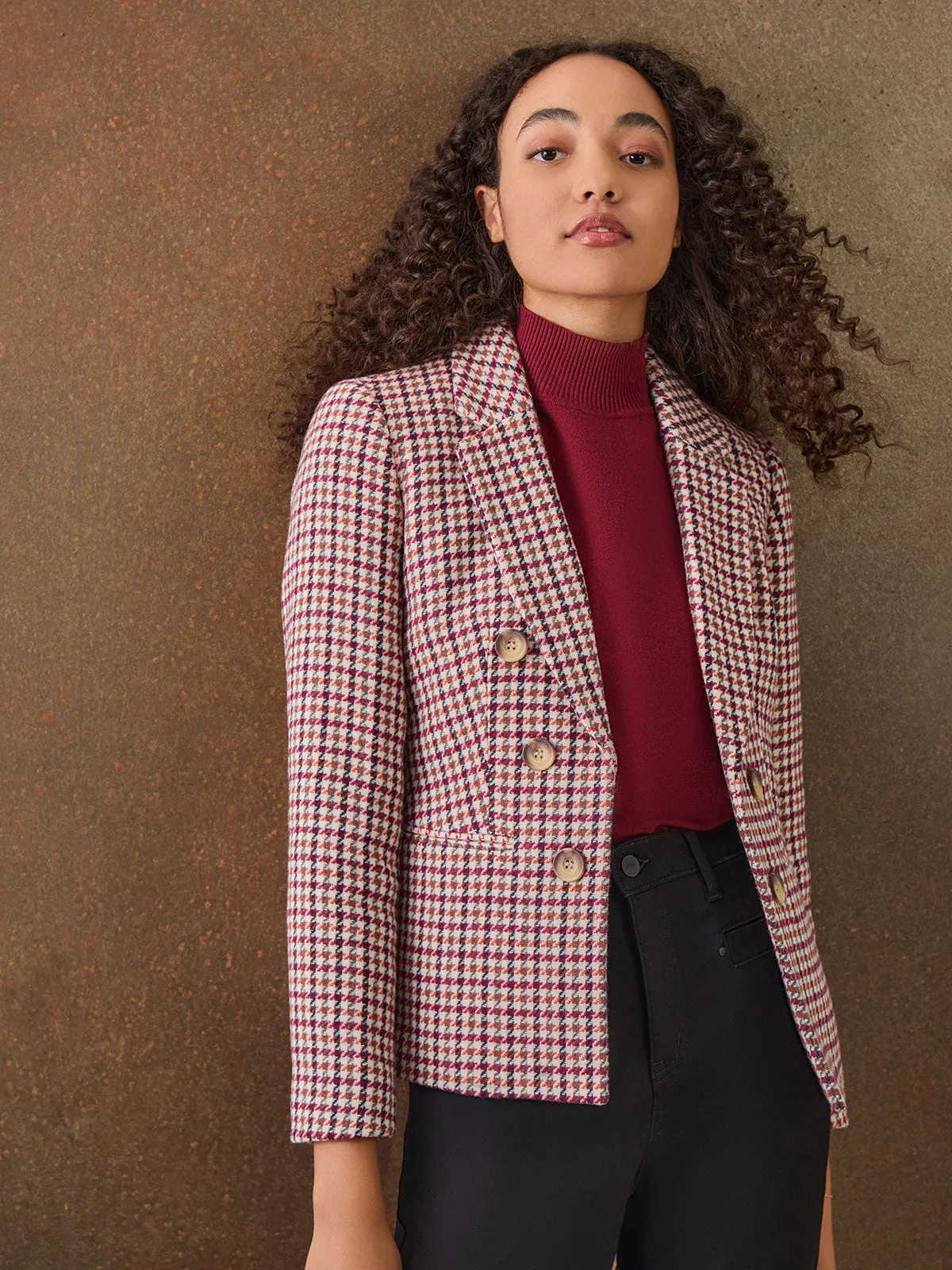 Tweed Faux Double-Breasted Jacket sold by Jones New York product image thumbnail 2