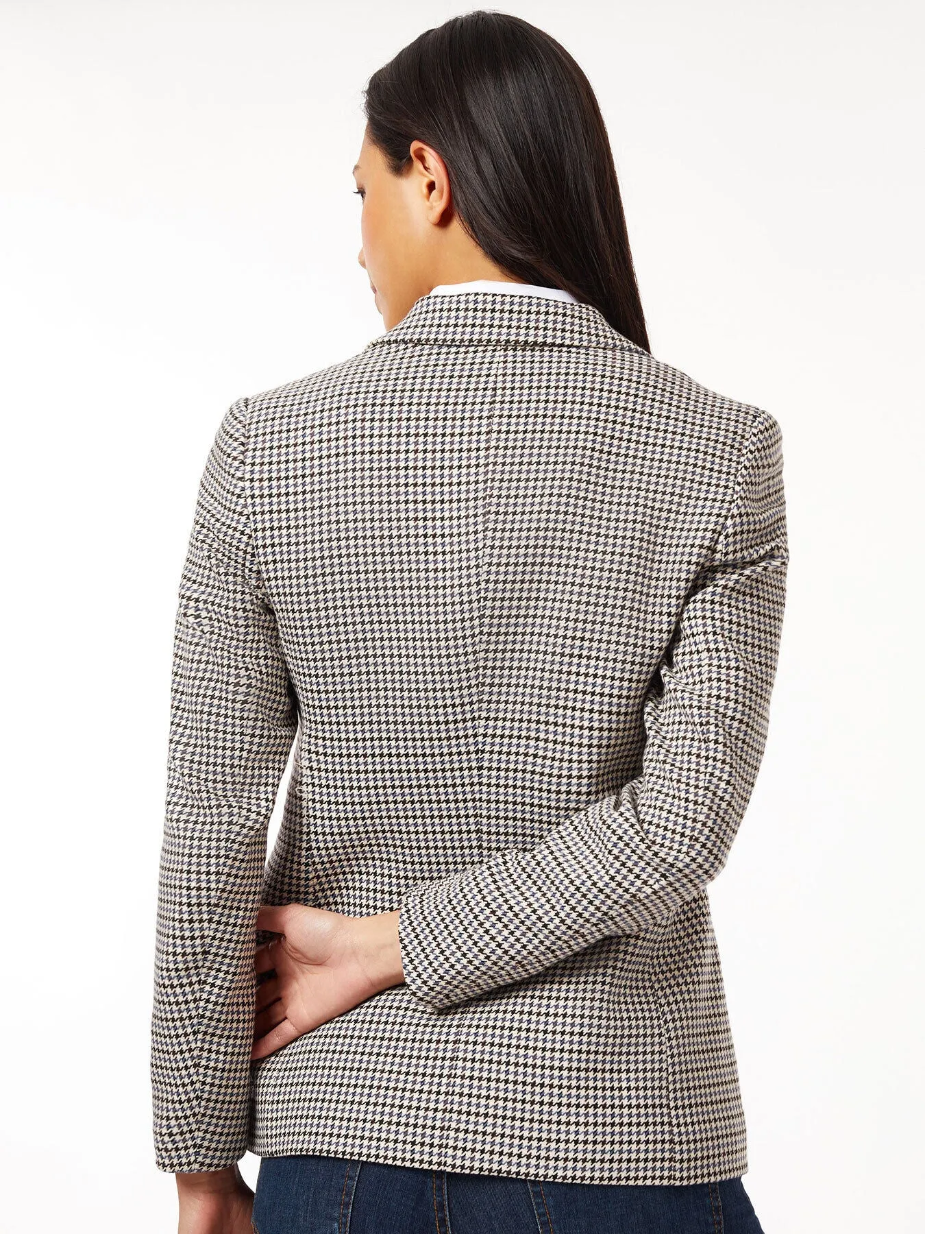Houndstooth Two-Button Blazer sold by Jones New York product image thumbnail 3