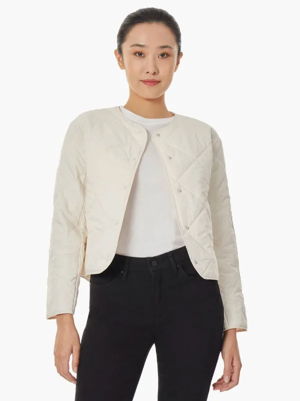 Collarless Quilted Jacket made by Jones New York