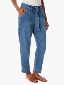 Tie-Waist Cropped Straight Leg Jeans sold by Jones New York