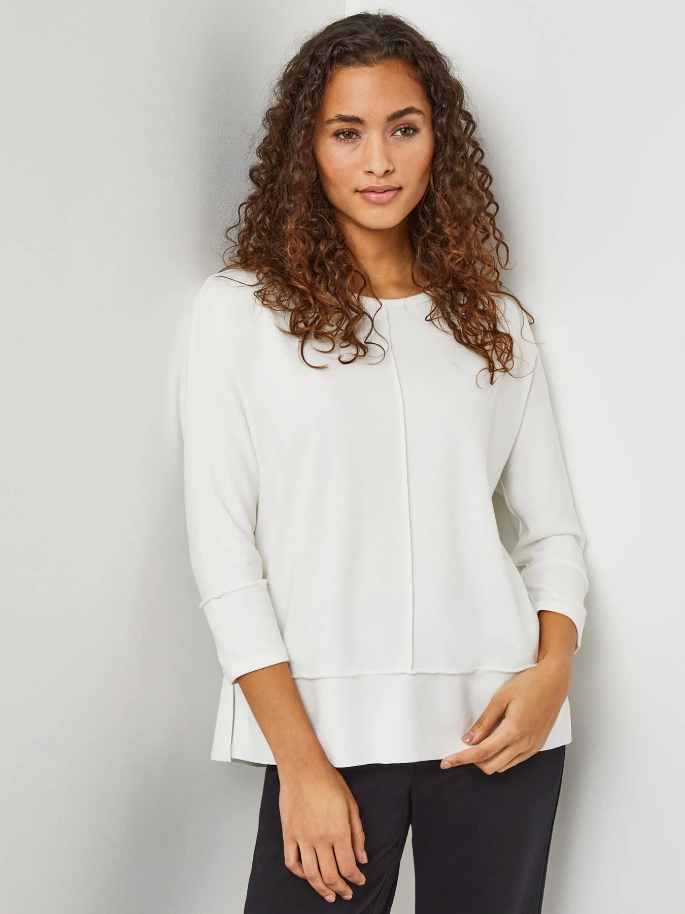 Plus Size Seam Detail Dolman Tunic sold by Jones New York