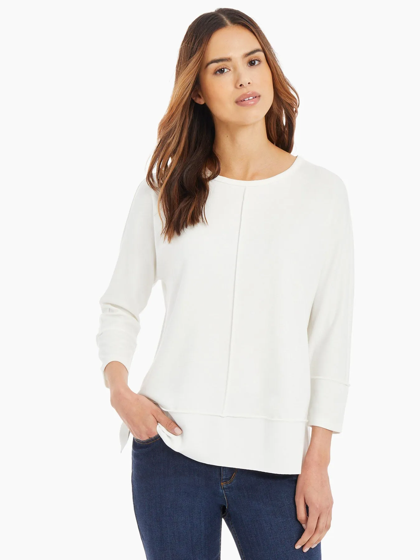 Plus Size Seam Detail Dolman Tunic sold by Jones New York product image thumbnail 2