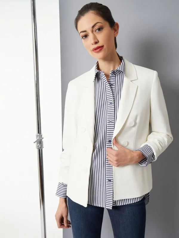 Modern Compression Faux Double Breasted Blazer sold by Jones New York