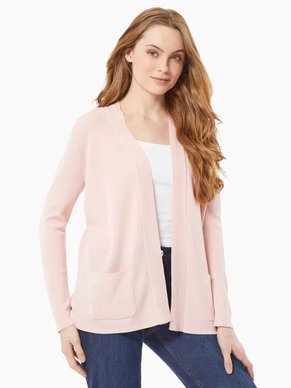 Open Front Ribbed Icon Cardigan sold by Jones New York