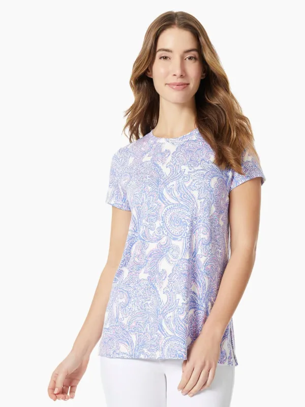 Crew Neck High-Low Knit Tunic made by Jones New York