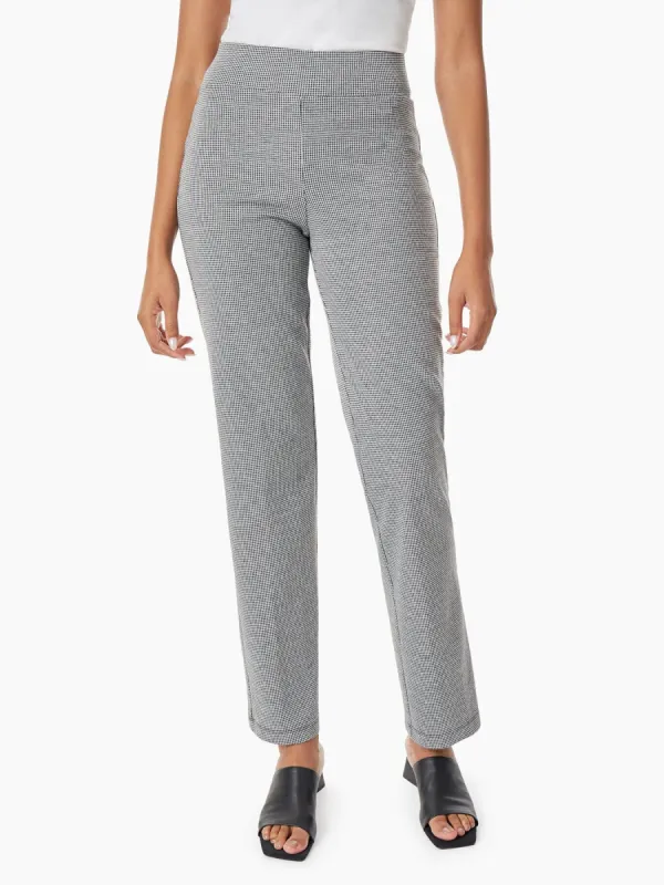 Houndstooth Straight Leg Pull-On Pants sold by Jones New York