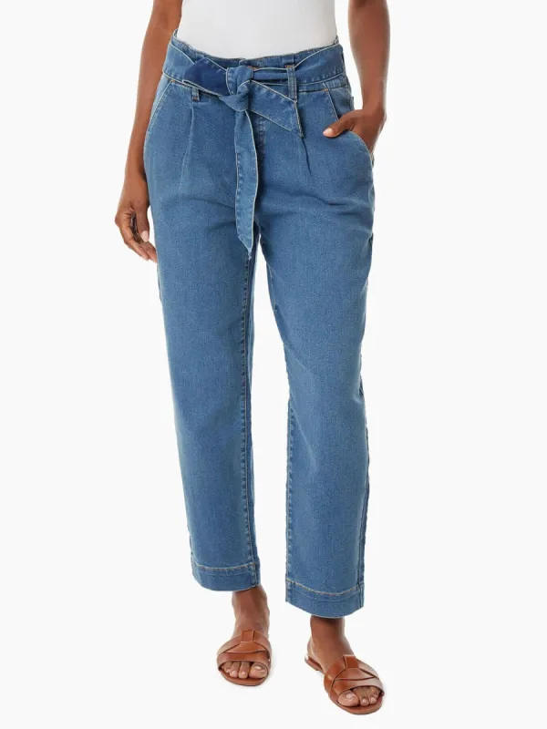 Tie-Waist Cropped Straight Leg Jeans sold by Jones New York
