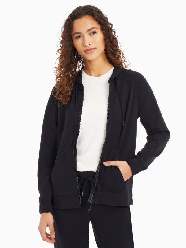 Hooded Zip-Front Jersey Jacket sold by Jones New York