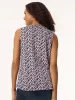 Printed Sleeveless Pleat Front Top, Moss Crepe sold by Jones New York