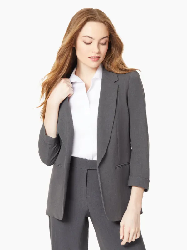 Notch Collar Rolled Cuff Bi-Stretch Blazer sold by Jones New York
