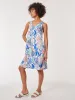 Plus Size Printed Linen Trapeze Dress sold by Jones New York