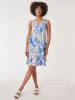 Plus Size Printed Linen Trapeze Dress sold by Jones New York
