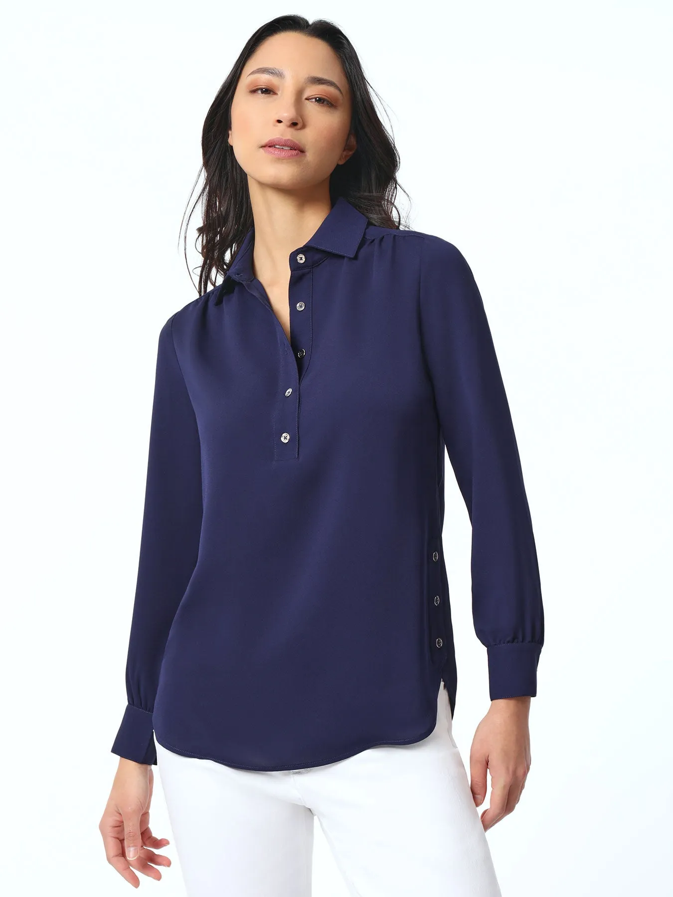 Tulip Hem Popover Tunic sold by Jones New York