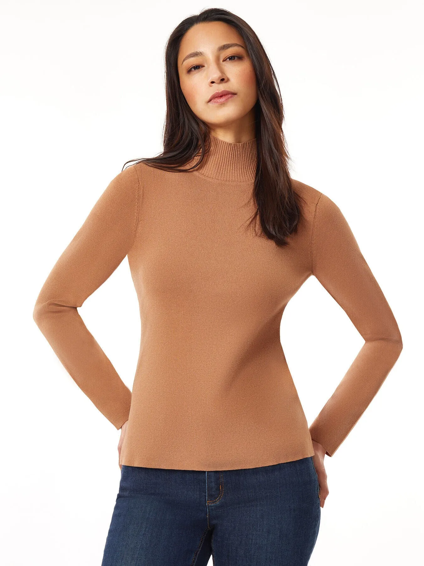 Long Sleeve Mock Neck Knit Sweater sold by Jones New York