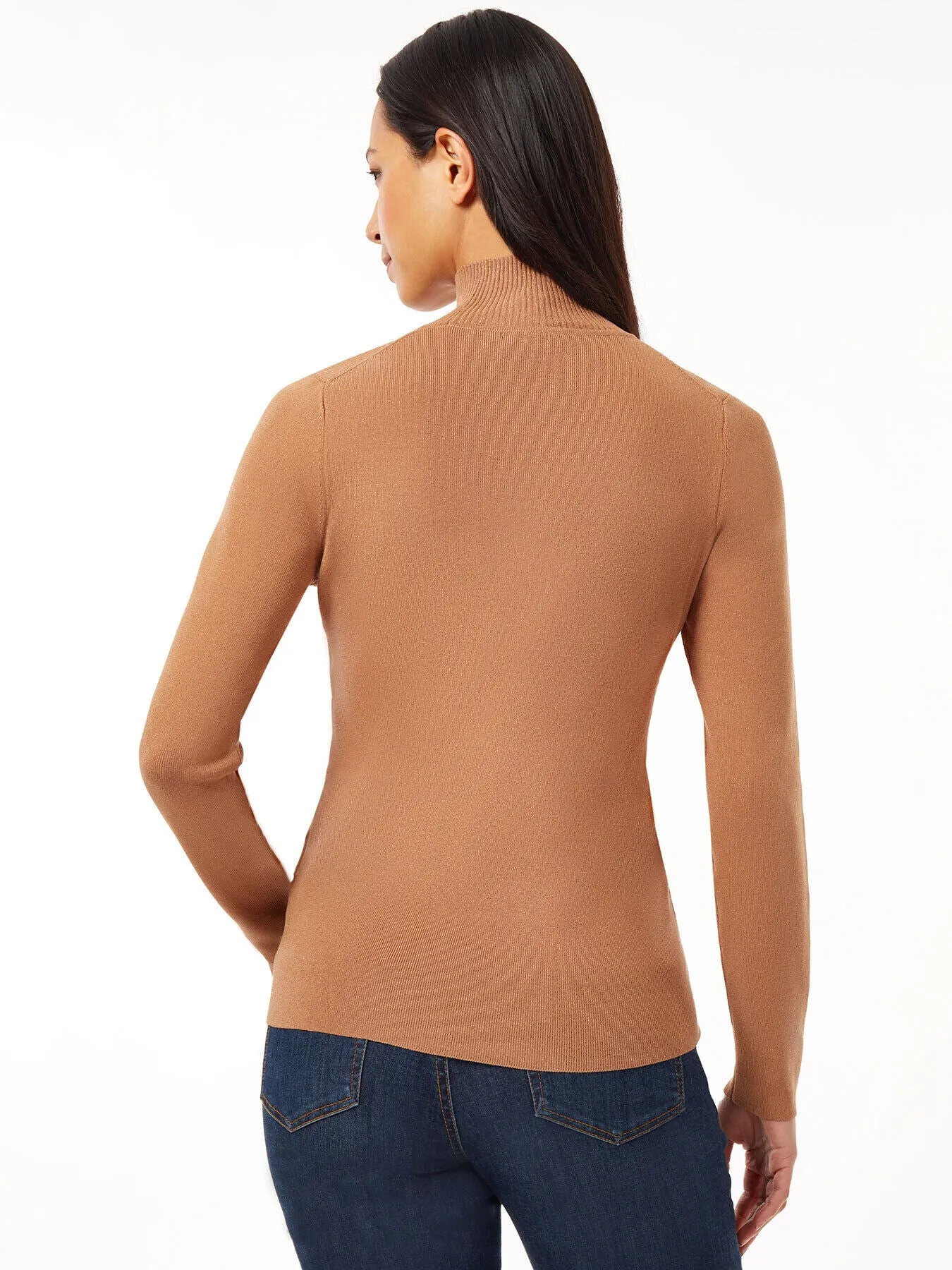 Long Sleeve Mock Neck Knit Sweater sold by Jones New York product image thumbnail 3
