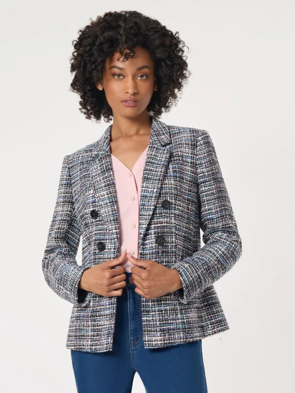 Faux Double Breasted Tweed Jacket sold by Jones New York