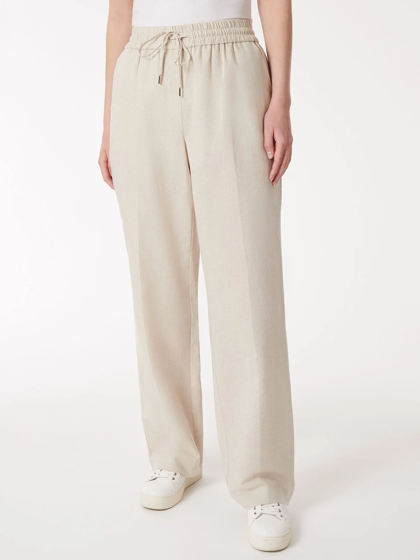 Plus Size Pull-On Linen Drawstring Trousers sold by Jones New York