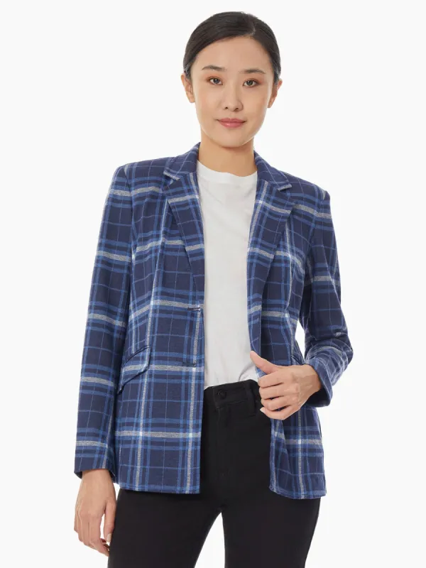 Plaid Two-Button Blazer sold by Jones New York
