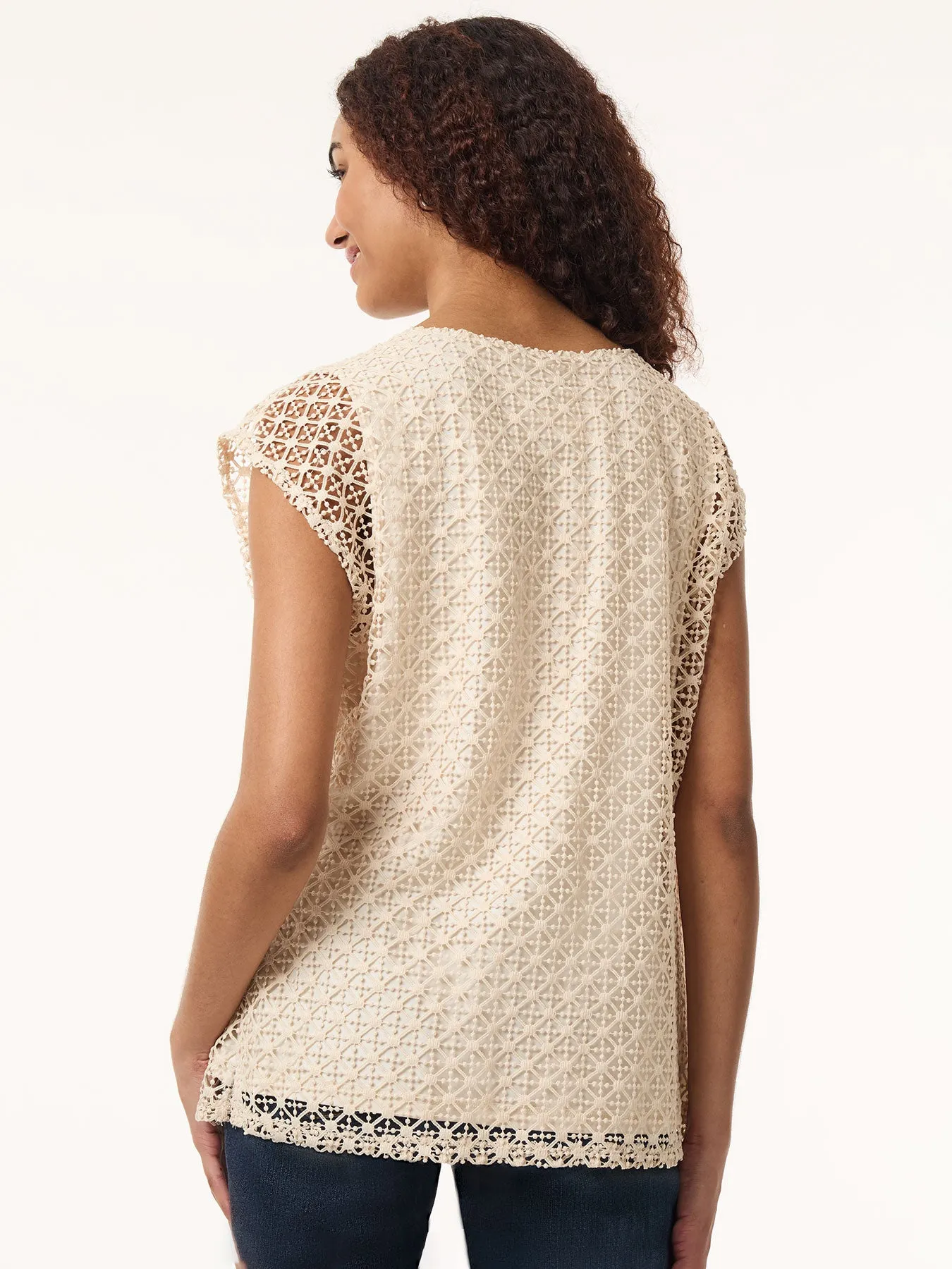 Drop Shoulder Top, Lafayette Lace sold by Jones New York product image thumbnail 3