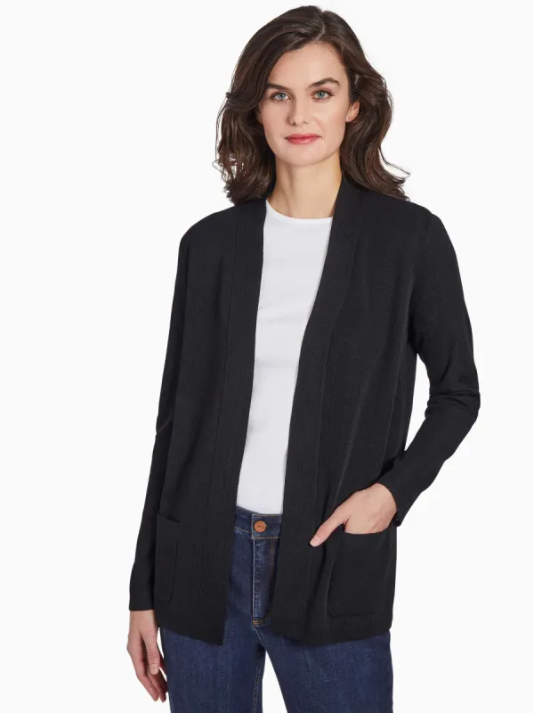 Open Front Cardigan With Pockets sold by Jones New York