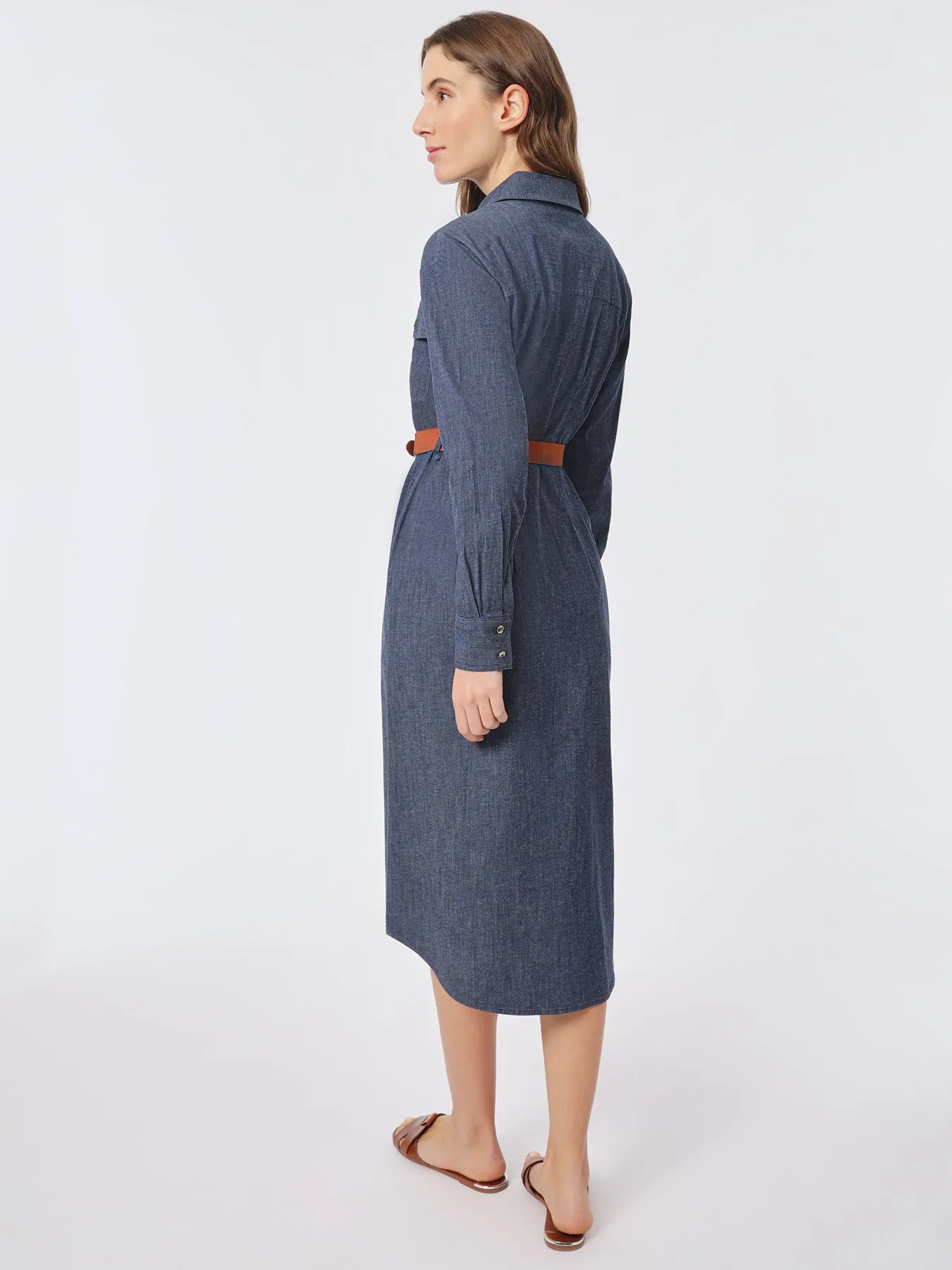 Midi Belted Denim Dress sold by Jones New York product image thumbnail 3