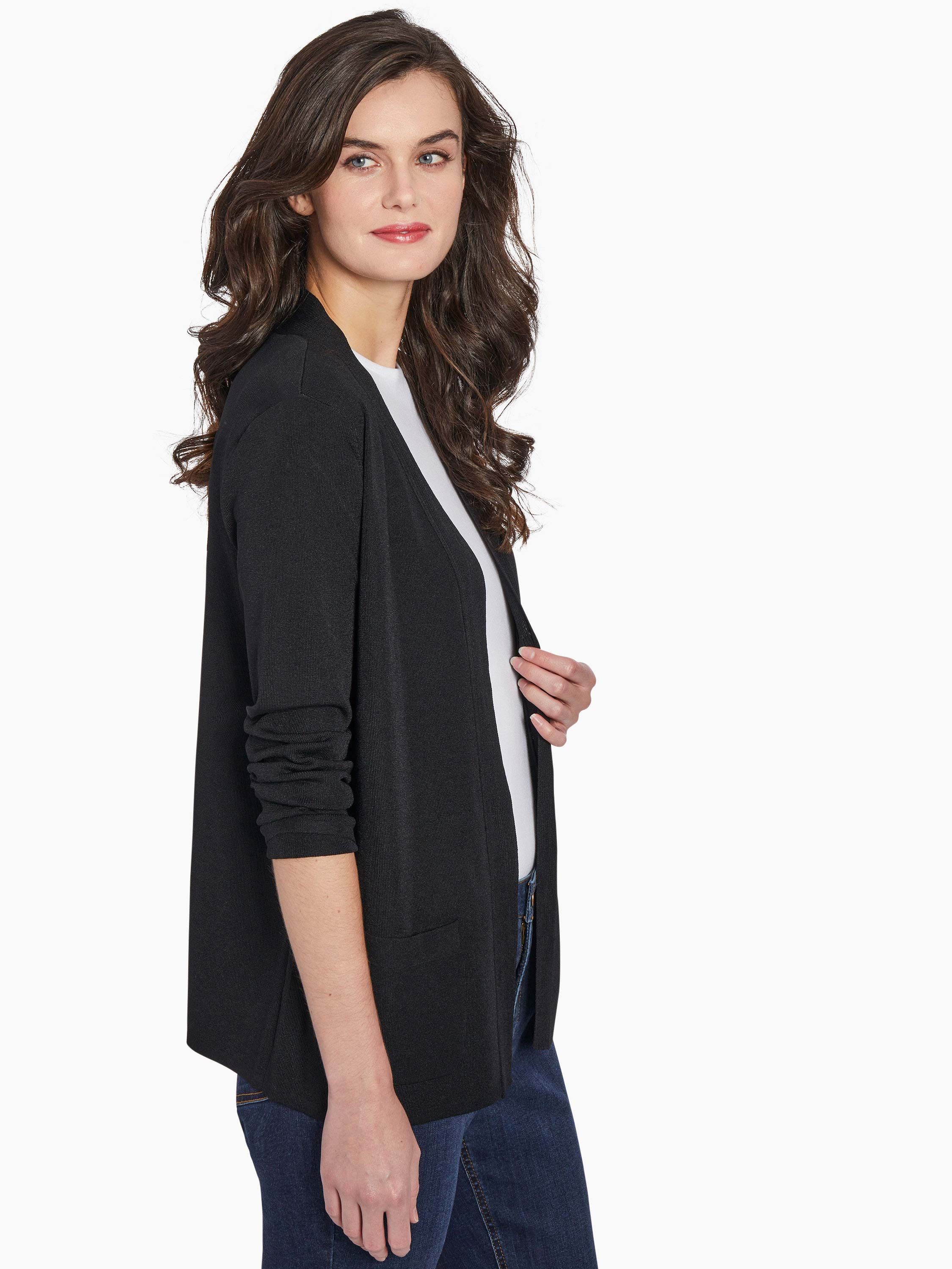 Open Front Cardigan With Pockets sold by Jones New York product image thumbnail 2