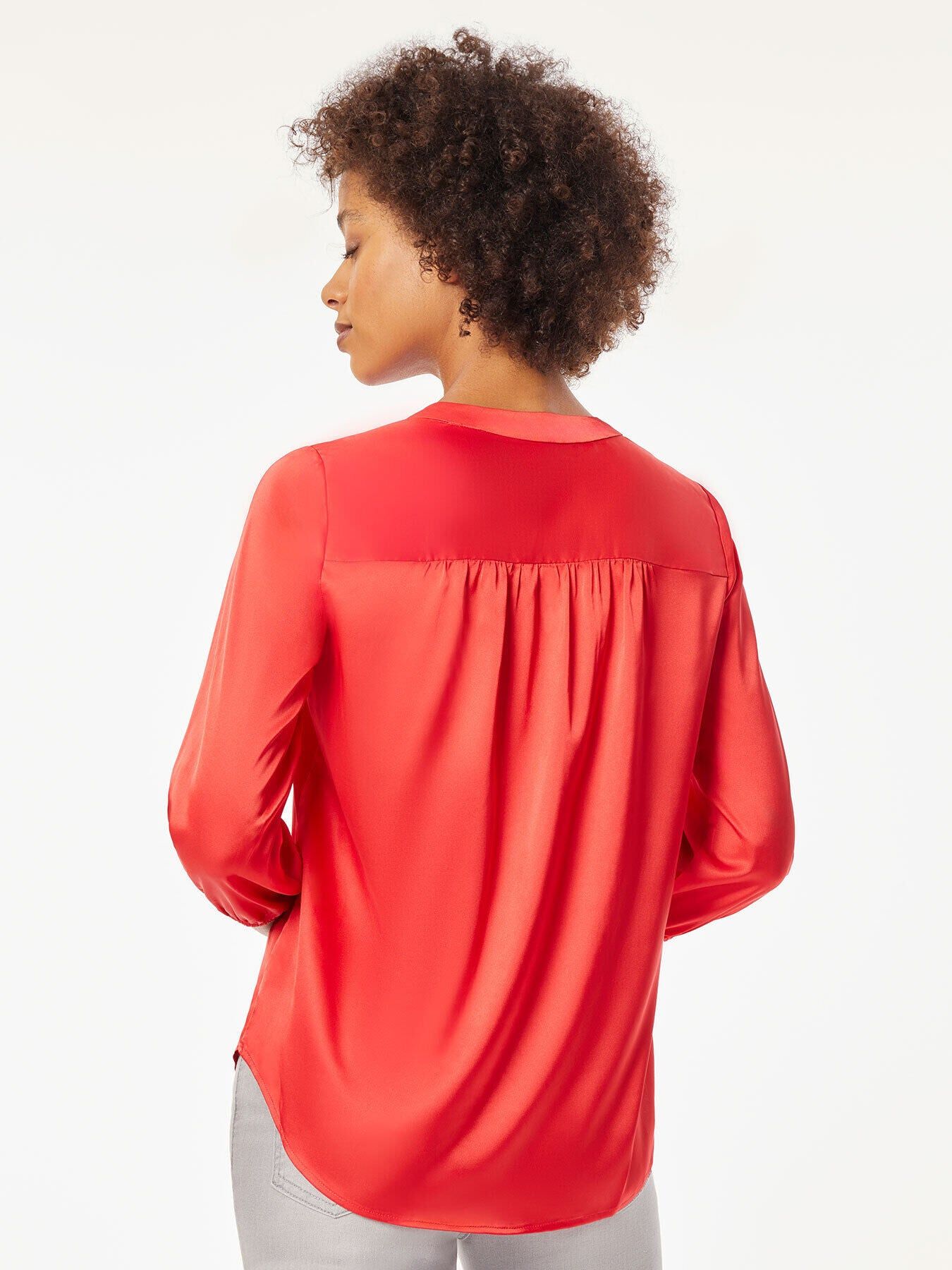 Crepe de Chine Roll Tab Pintuck Blouse sold by Jones New York product image thumbnail 3