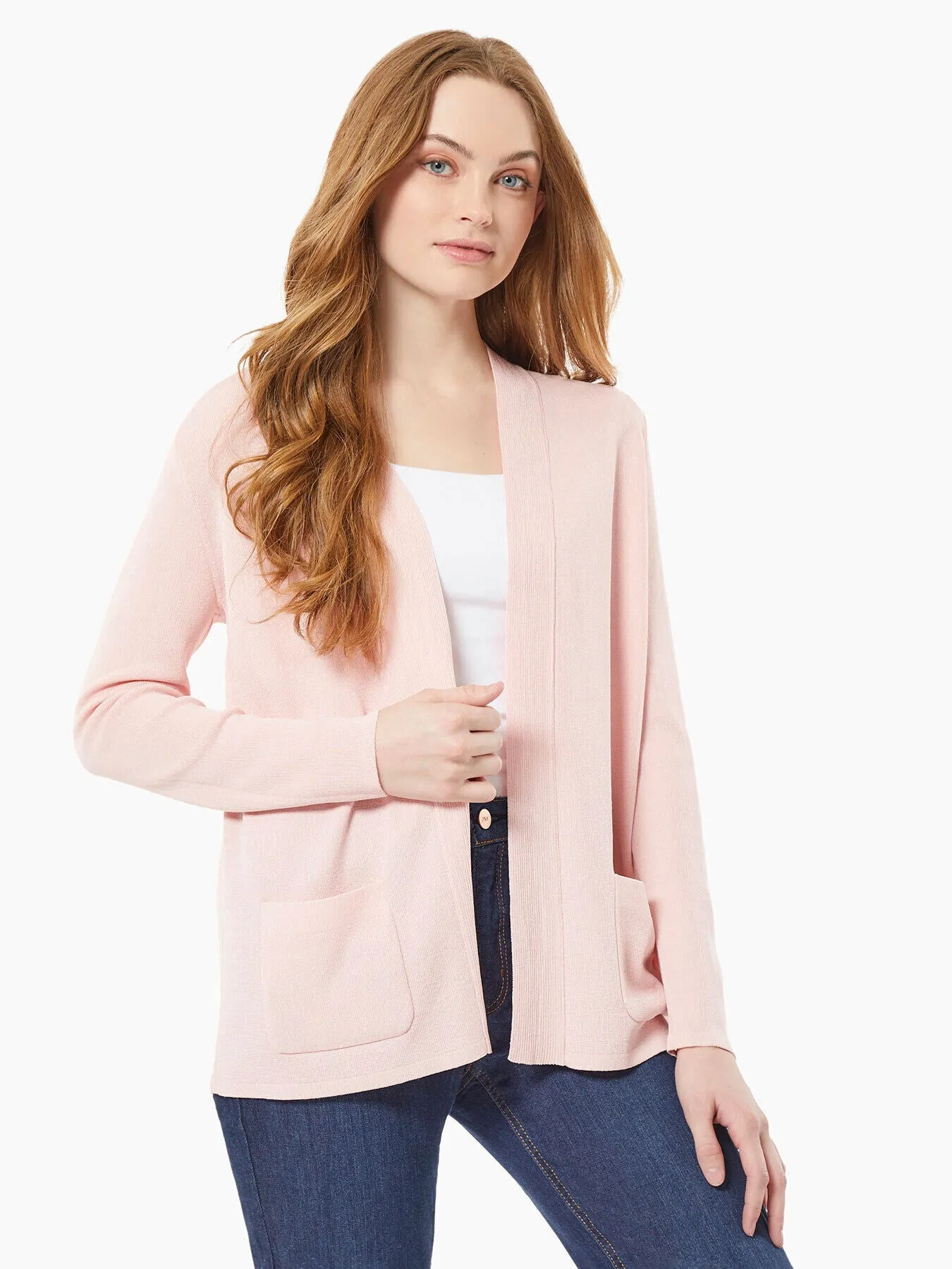Open Front Cardigan With Pockets sold by Jones New York product image thumbnail 2