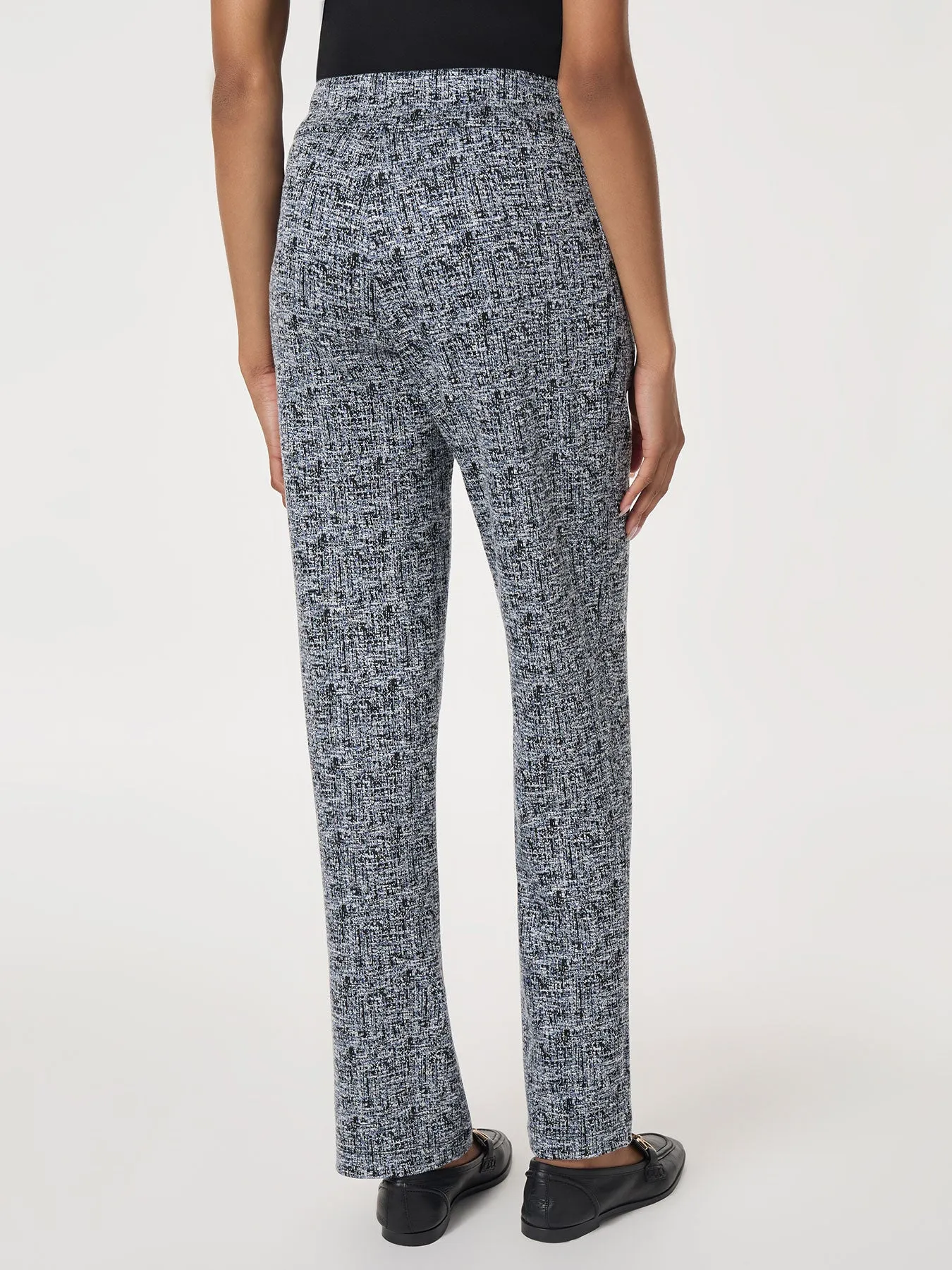 Petite Pull-On Jacquard Straight Leg Pant sold by Jones New York product image thumbnail 3