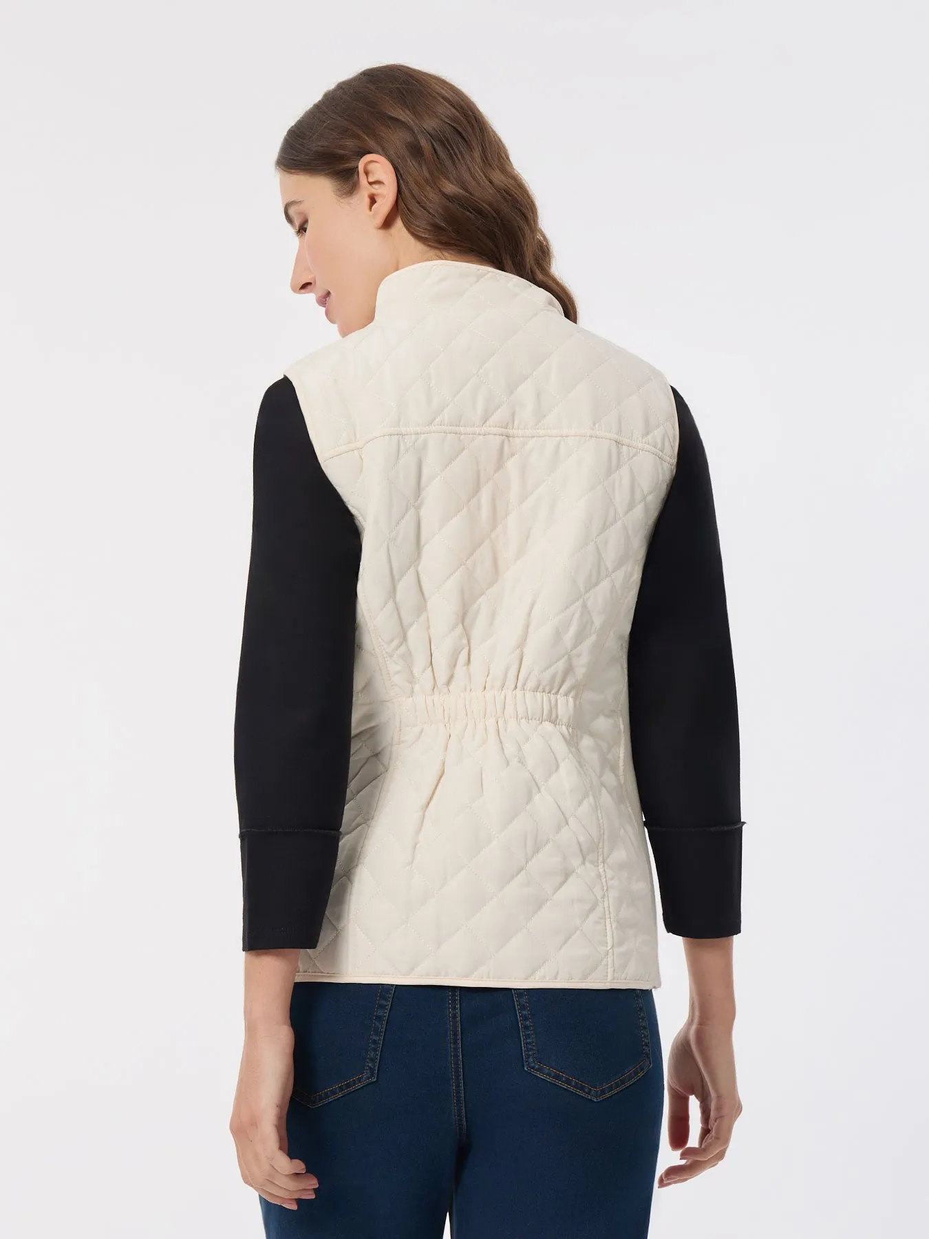 Zip-Front Quilted Vest sold by Jones New York product image thumbnail 3