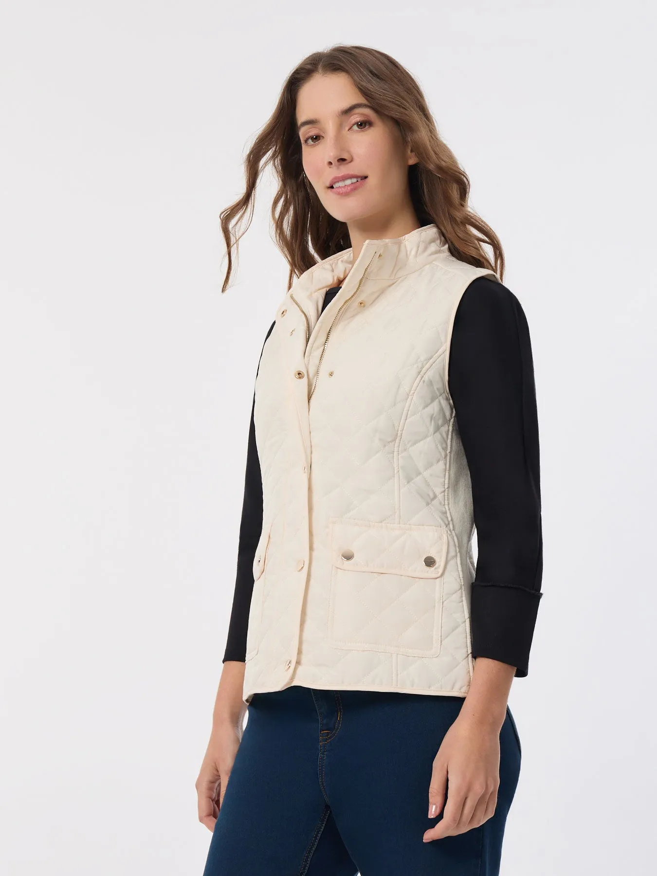 Zip-Front Quilted Vest sold by Jones New York product image thumbnail 2