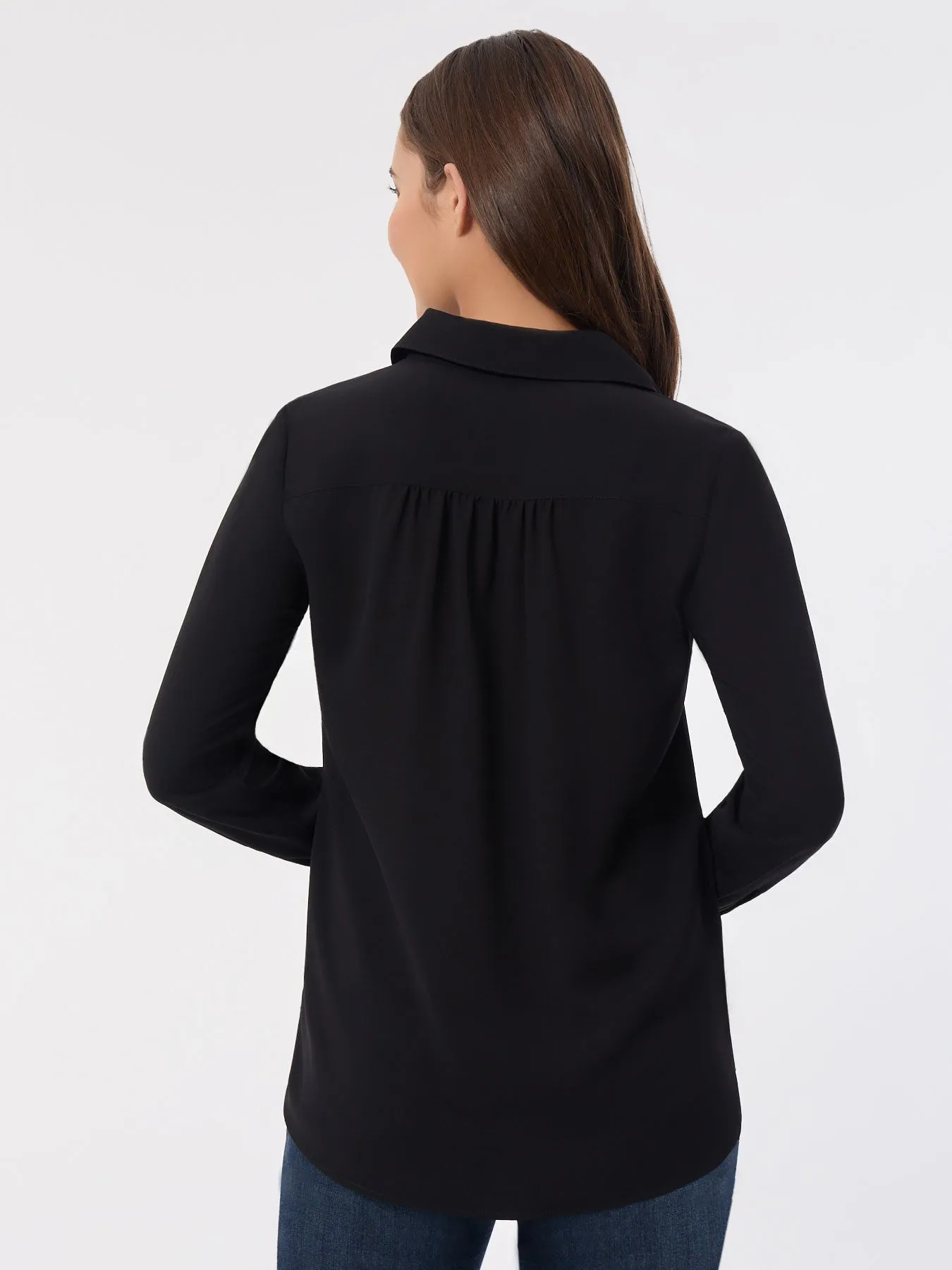 Long Sleeve Popover Tunic, Jasper Crepe sold by Jones New York product image thumbnail 3