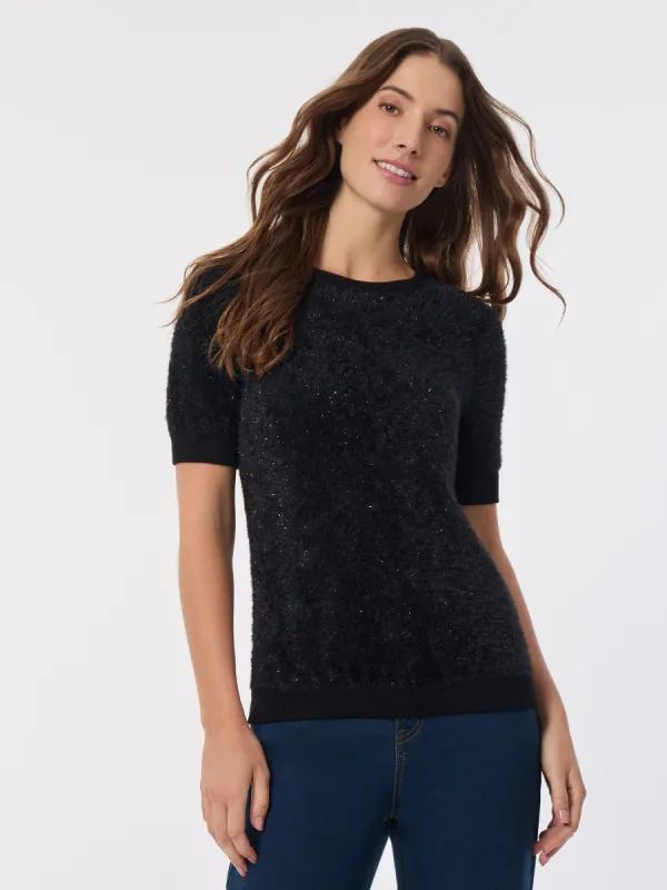 Crew Neck Eyelash Pullover made by Jones New York