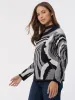 Mock Neck Sparkle Jacquard Sweater sold by Jones New York