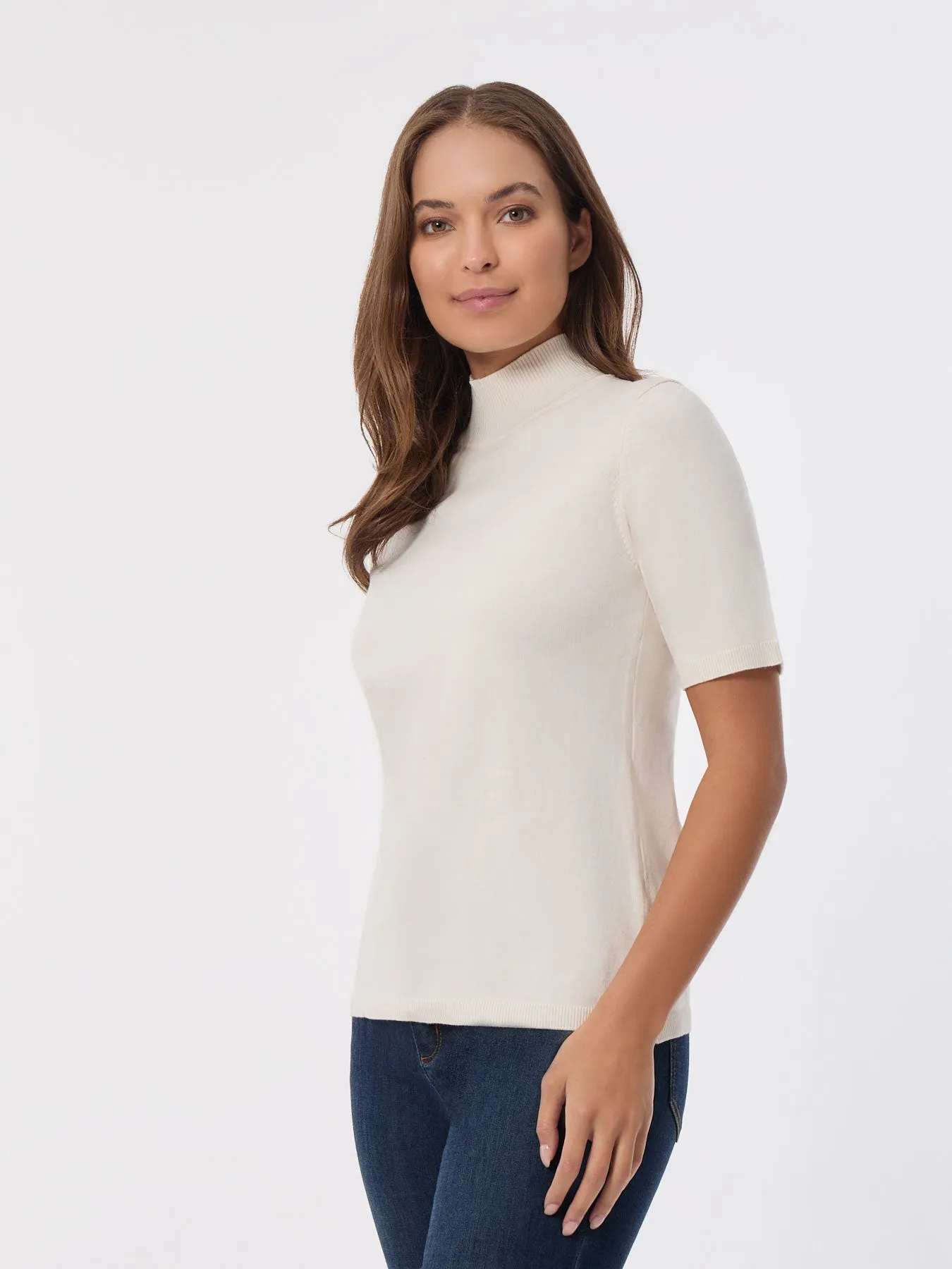 Short Sleeve Mock Neck Top sold by Jones New York product image thumbnail 2