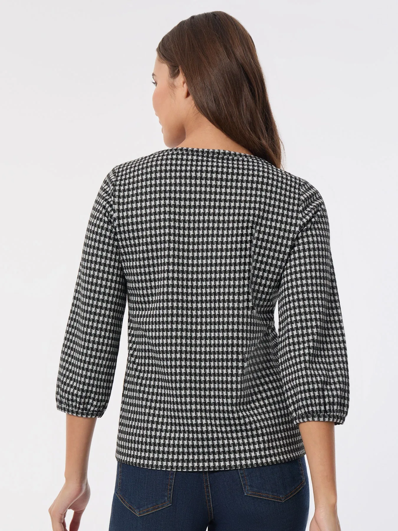 Printed Puff Sleeve Top, Moss Crepe sold by Jones New York product image thumbnail 3